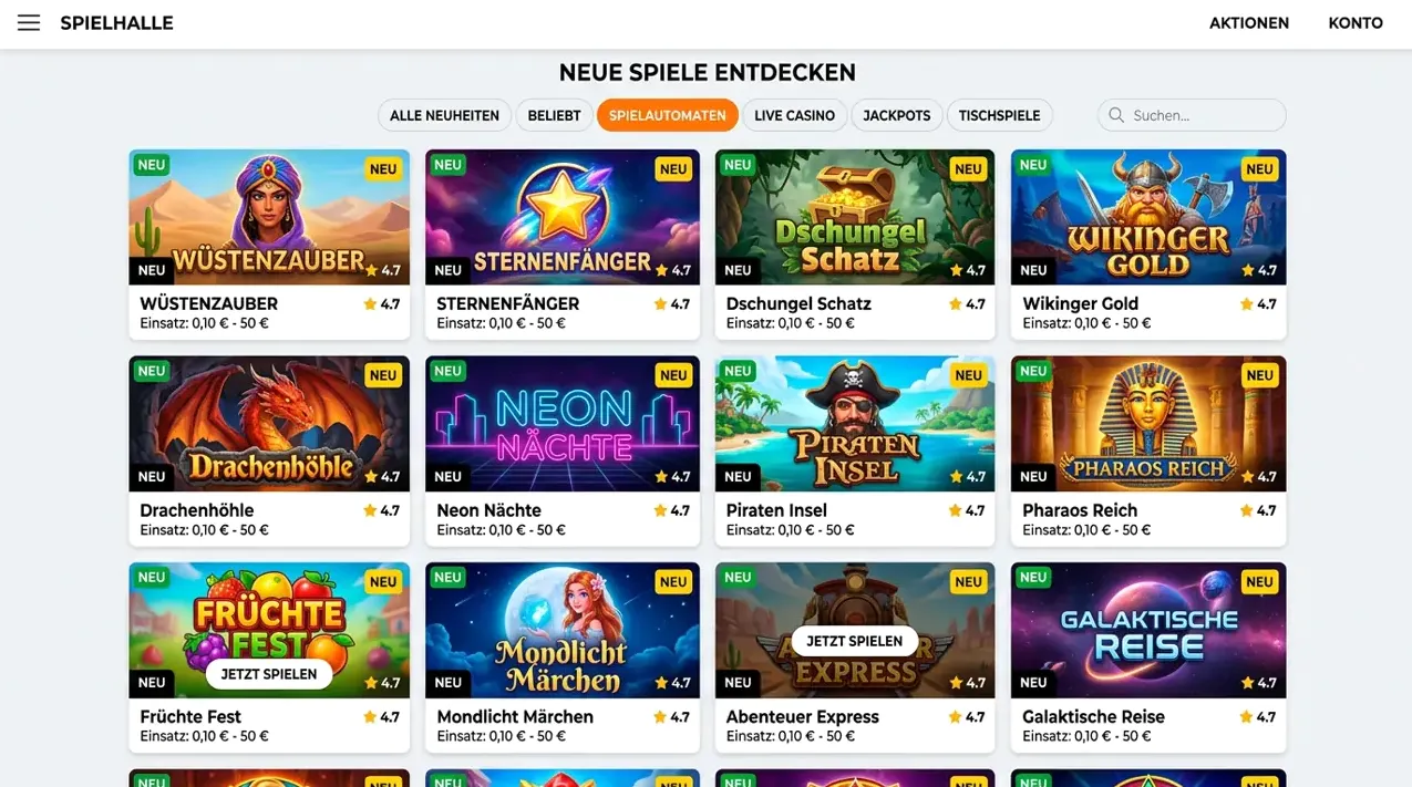 Neuheiten & Crash Games — Bahigo
